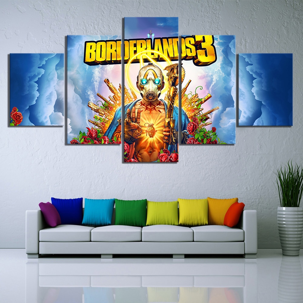 Borderlands 3 Comic Poster Gaming – Canvas Wall Art