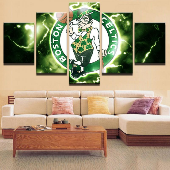 Boston Celtics Basketball 2 – Sport Canvas Wall Art