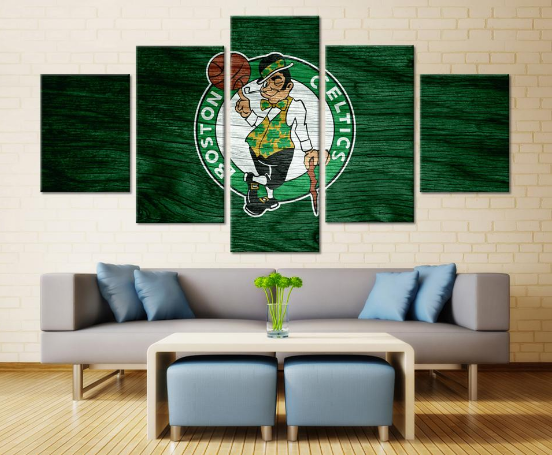 Boston Celtics Team Basketball – Sport Canvas Wall Art