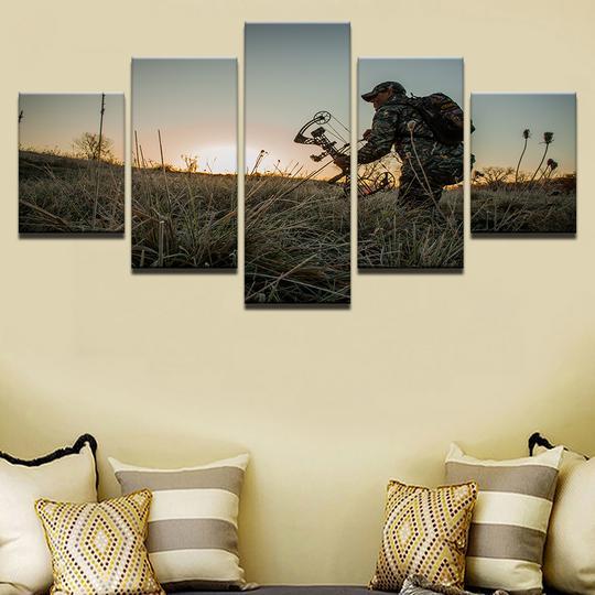 Bow Hunting At Dawn – Career Canvas Wall Art
