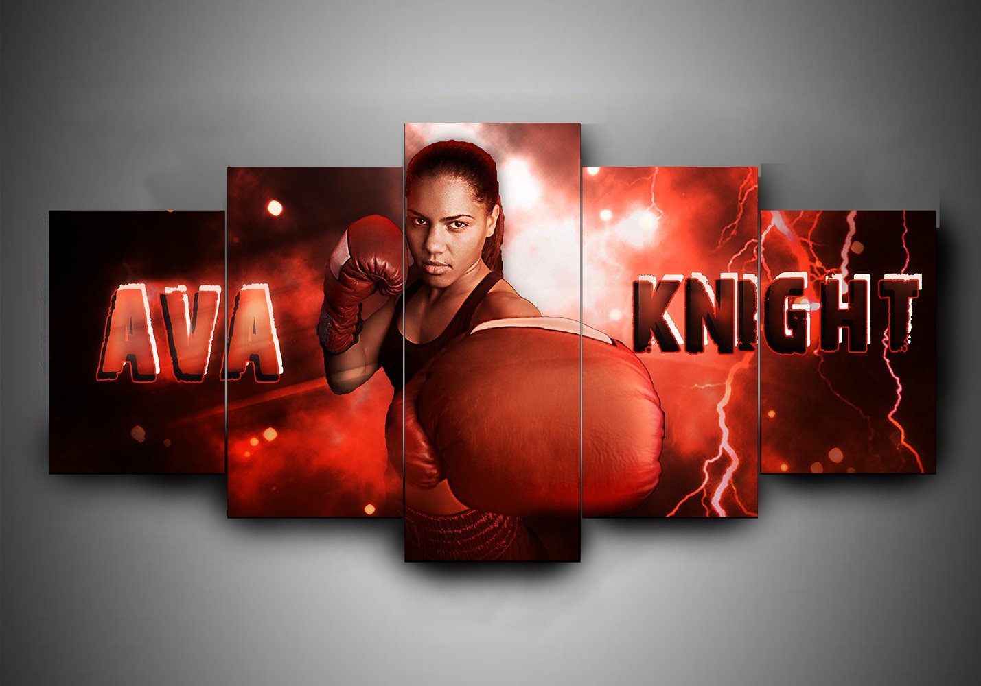 Boxing – Ava Knight – Sport Canvas Wall Art