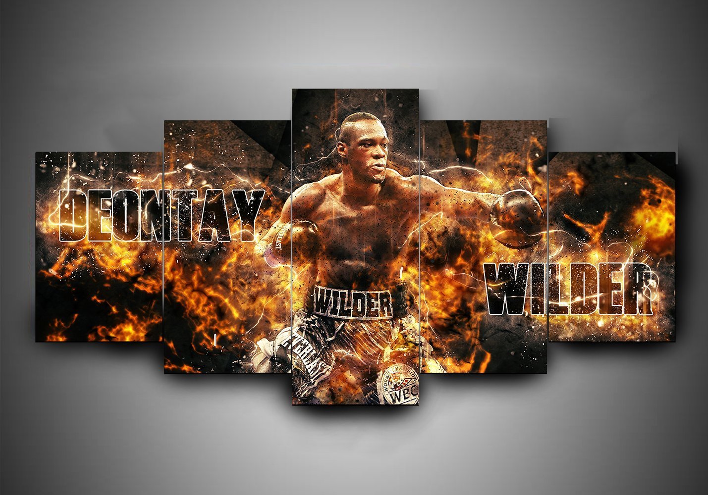 Boxing – Deontay Wilder – Sport Canvas Wall Art