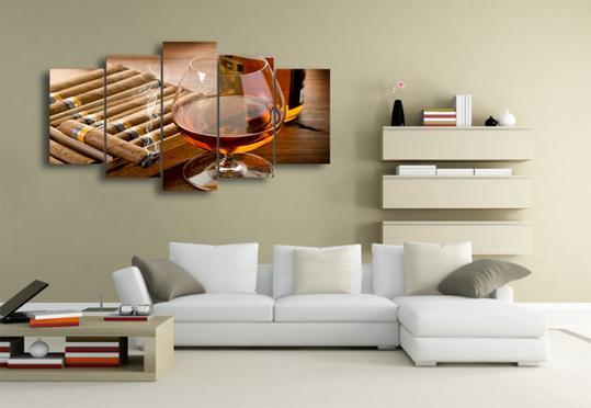 Brandy And Cigars – Abstract Canvas Wall Art
