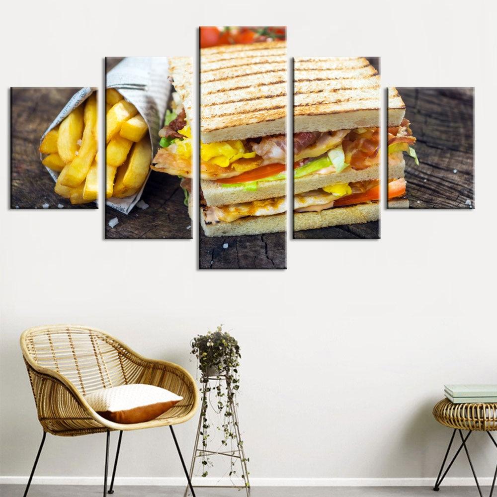 Bread Snacks 4 – Kitchen Canvas Wall Art