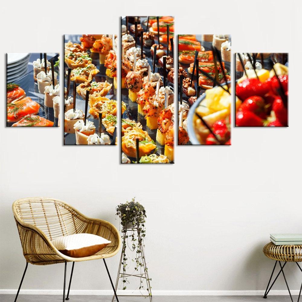 Bread Snacks – Kitchen Canvas Wall Art
