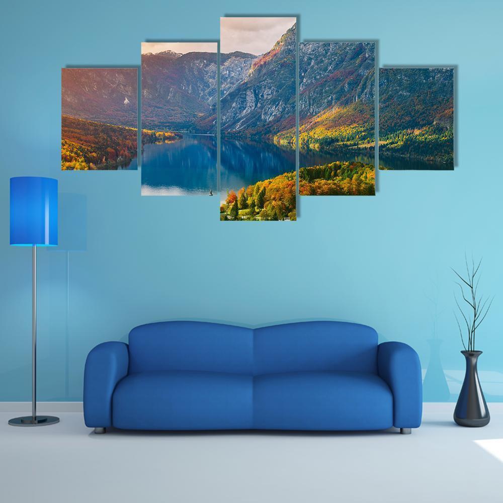 Breathtaking View Of The Famous Bohinj Lake 1 – Nature Canvas Wall Art