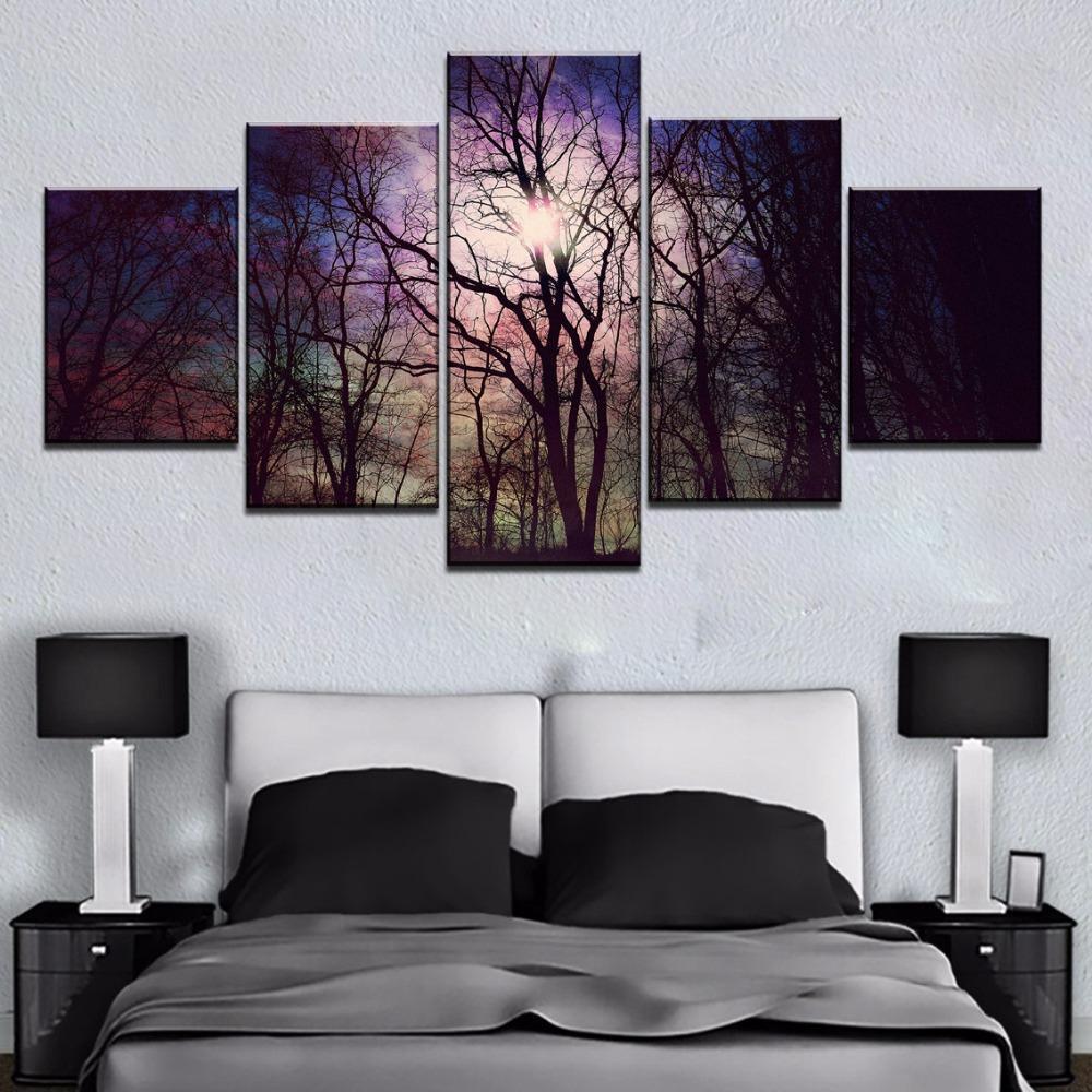 Bright Morning Fanciful Forest – Nature Canvas Wall Art