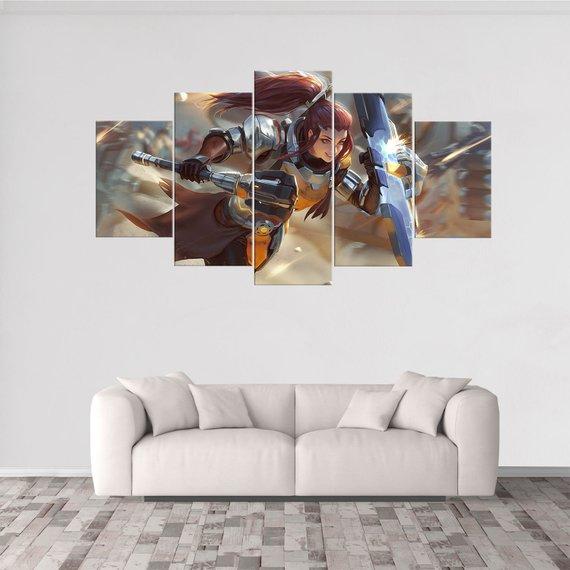 Brigitte Overwatch – Gaming Canvas Wall Art