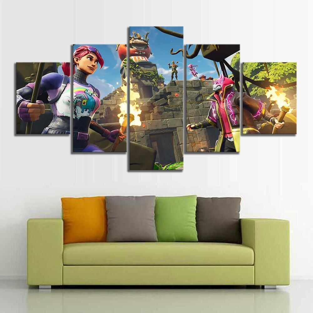 Brite Bomber Drift Rex – Gaming Canvas Wall Art