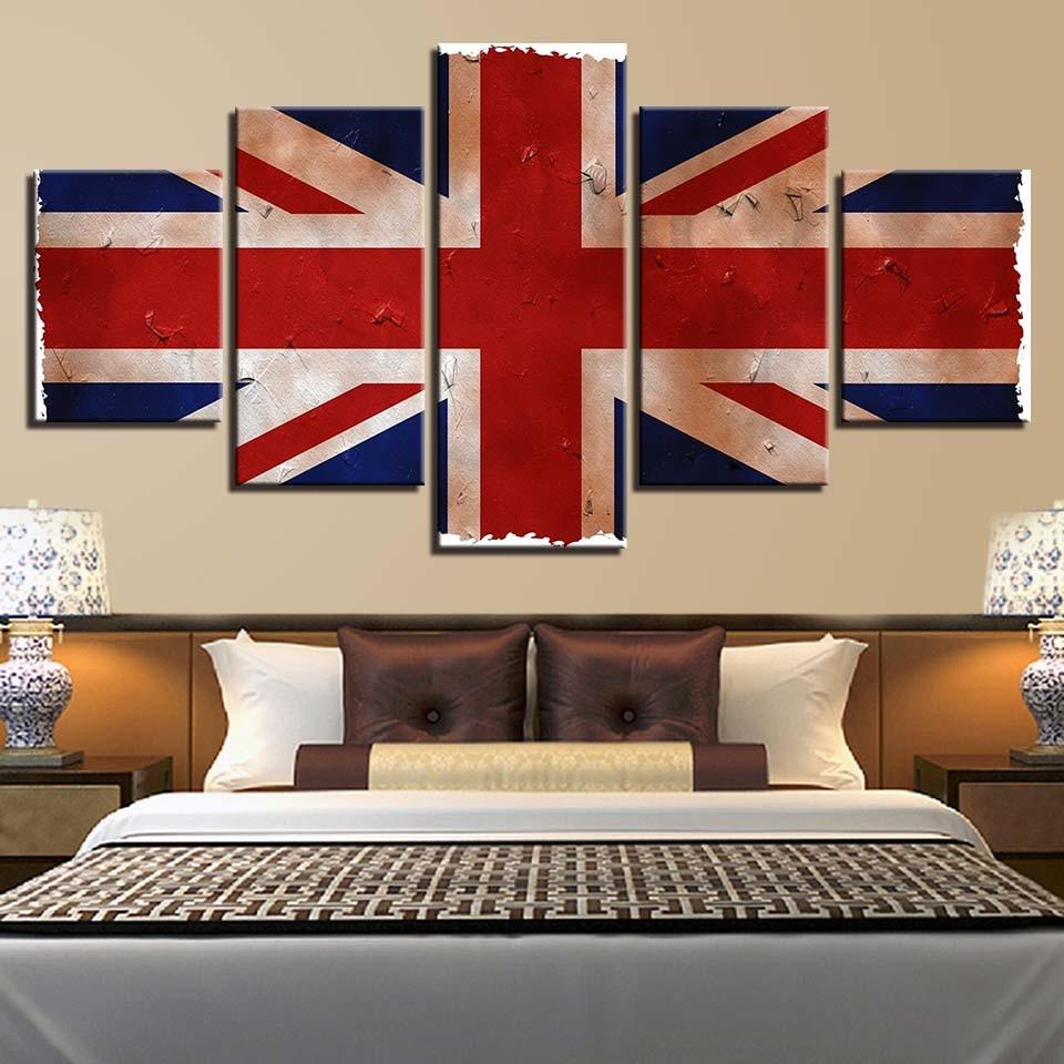 British Flag 2 – Abstract Canvas Wall Art