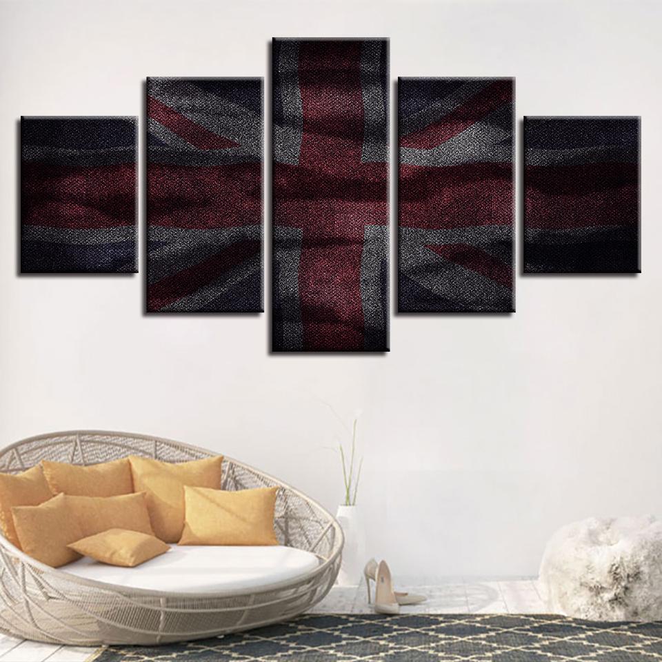 British Flag – Abstract Canvas Wall Art