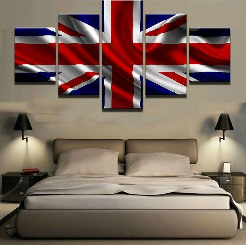 British Pride Flag – Abstract Canvas Wall Art