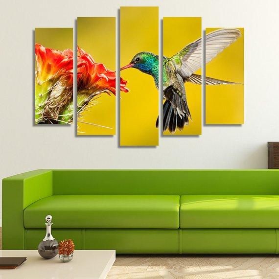 Broad Billed Hummingbird 02 – Animal Canvas Wall Art
