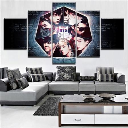 Bts Band 8 Celebrity – Canvas Wall Art