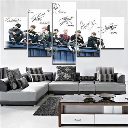 Bts Band 9 Celebrity – Canvas Wall Art