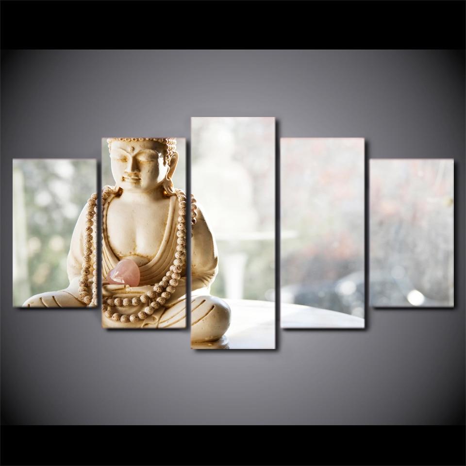 Budda Head Portrait – Religion Canvas Wall Art