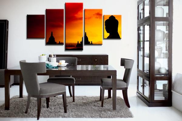 Buddha Angkor Wat Sunrise Sunset – Religion Canvas Wall Art