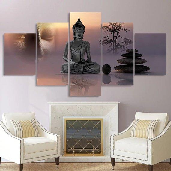 Buddha Buddhism Relaxing – Religion Canvas Wall Art