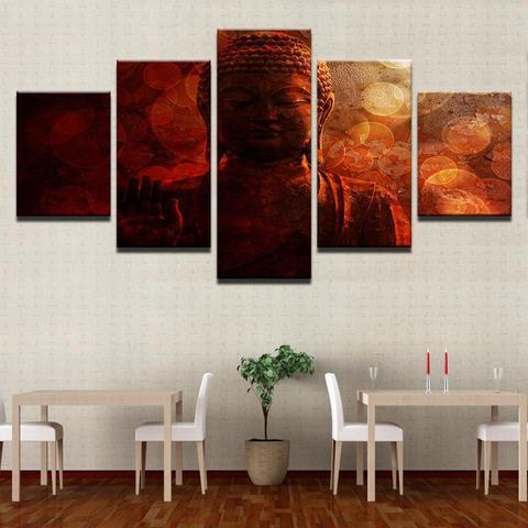Buddha Circles – Religion Canvas Wall Art