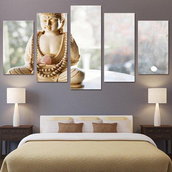 Buddha Crystals 6 – Religion Canvas Wall Art