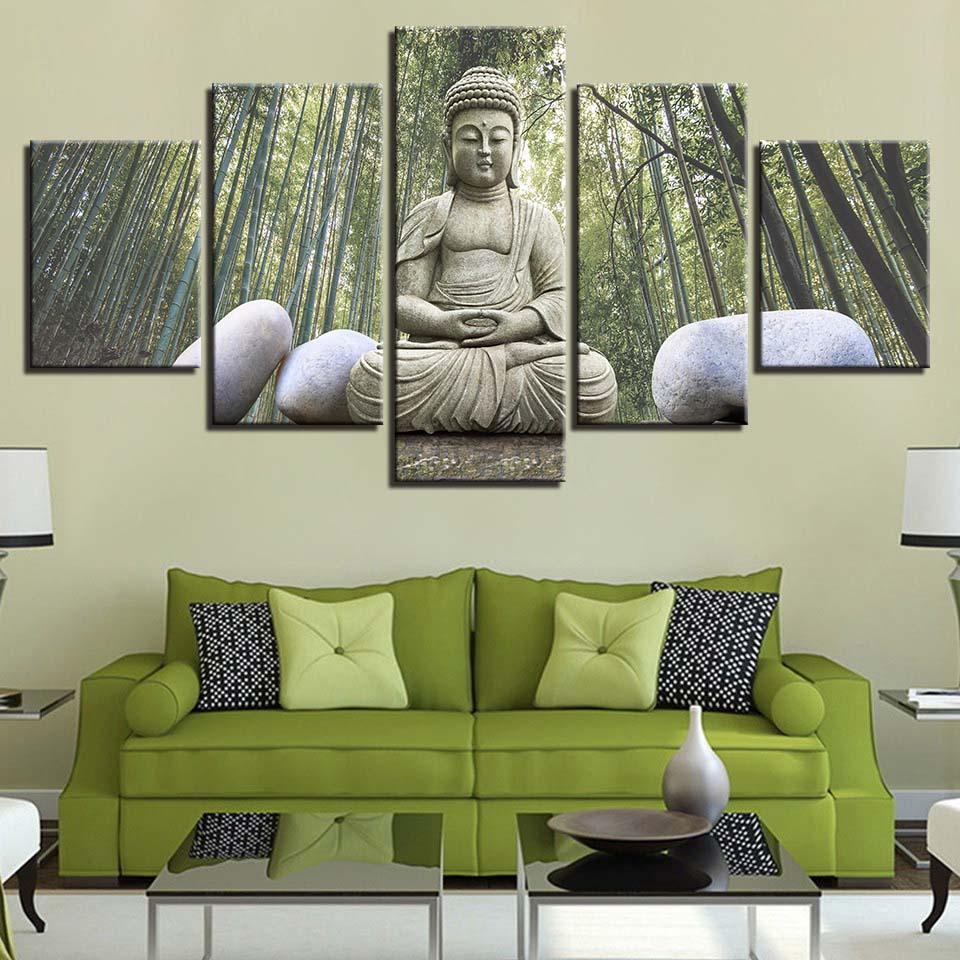 Buddha Flower 3 – Religion Canvas Wall Art