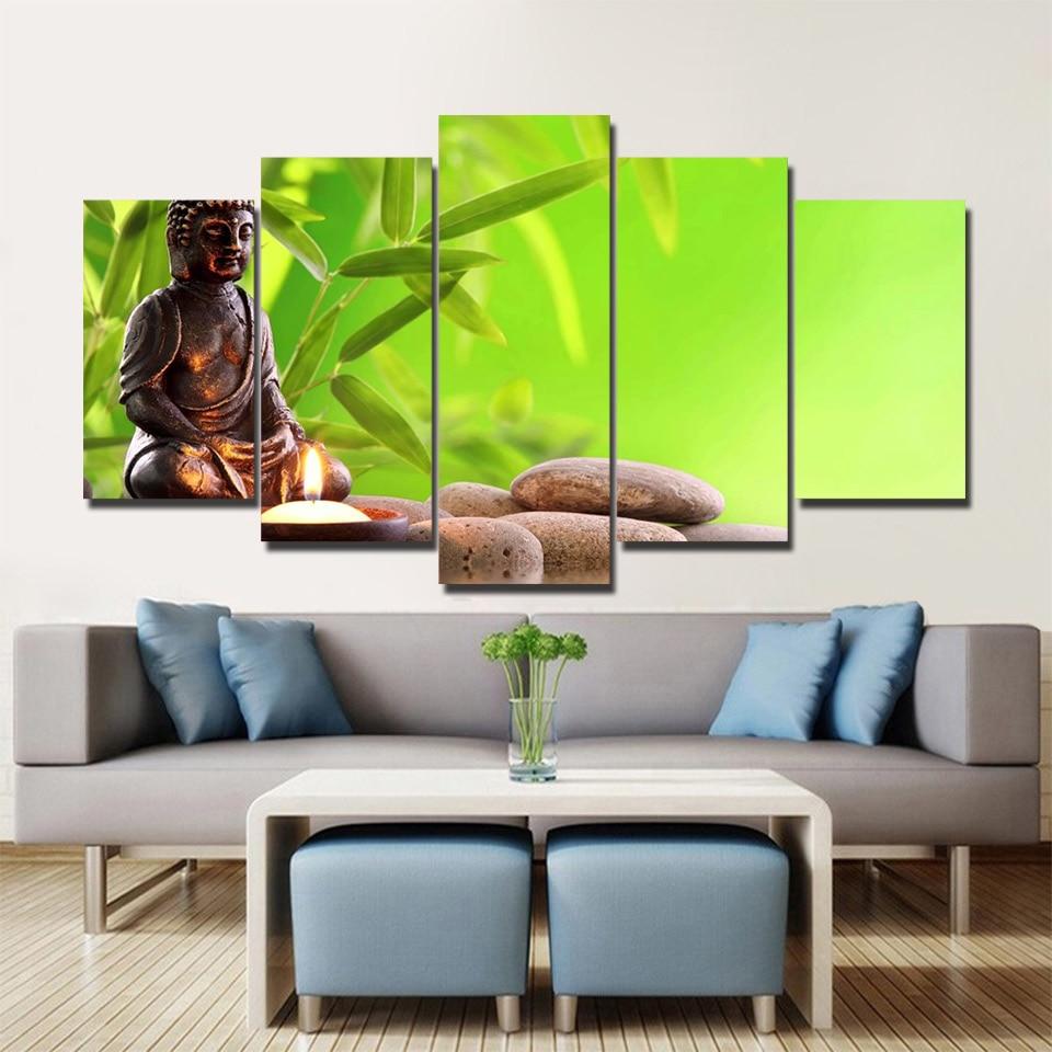 Buddha In Peace – Religion Canvas Wall Art
