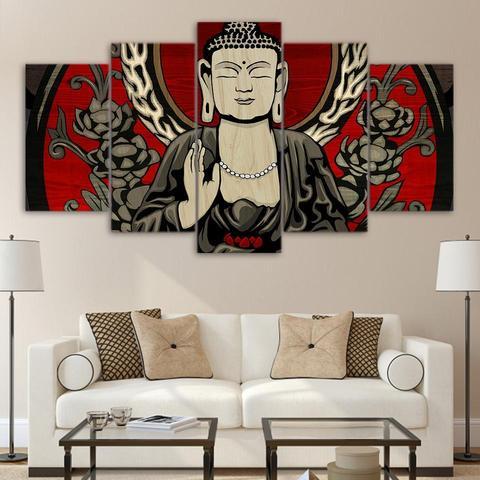 Buddha Rwb – Religion Canvas Wall Art
