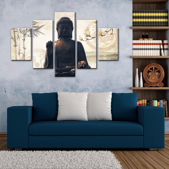 Buddha Statue 02 – Religion Canvas Wall Art