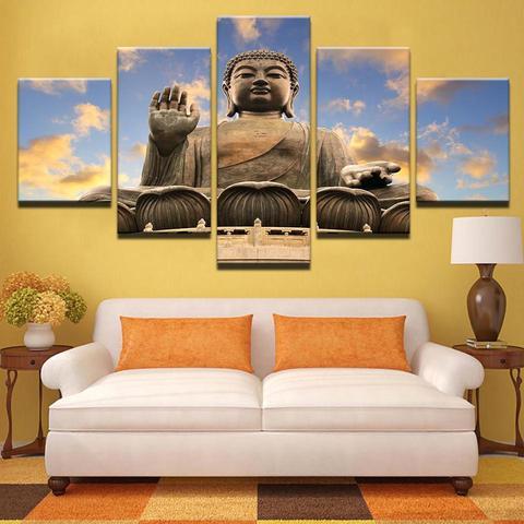 Buddha Statue 2 – Religion Canvas Wall Art