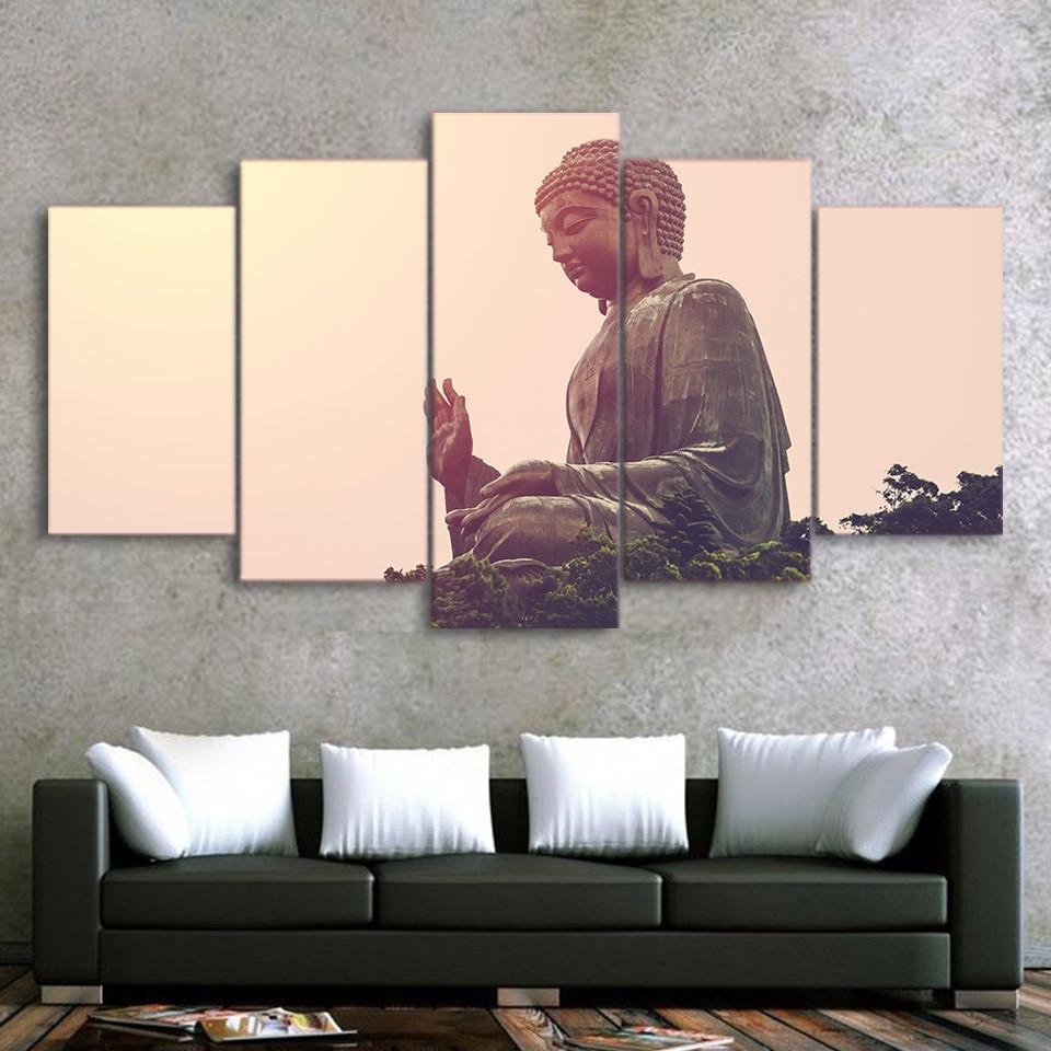 Buddha Statue 21 – Religion Canvas Wall Art