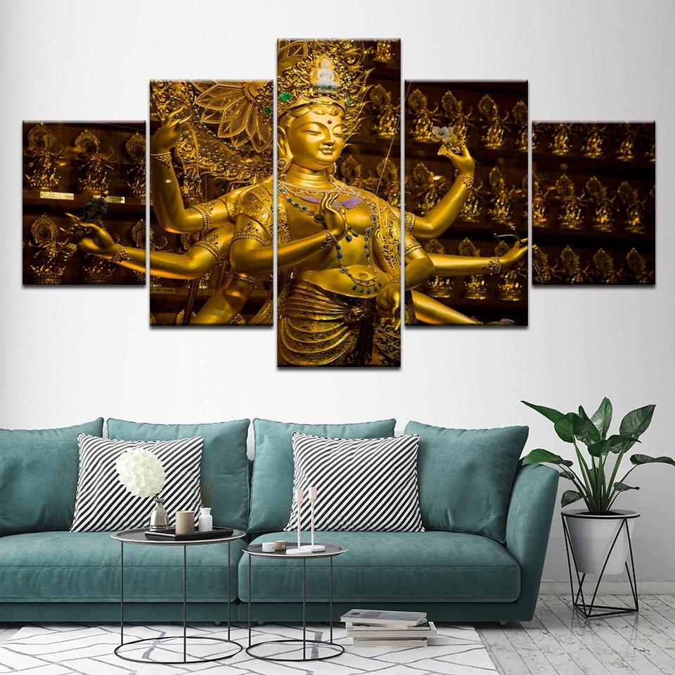 Buddha Statue Buddhism 2 – Religion Canvas Wall Art
