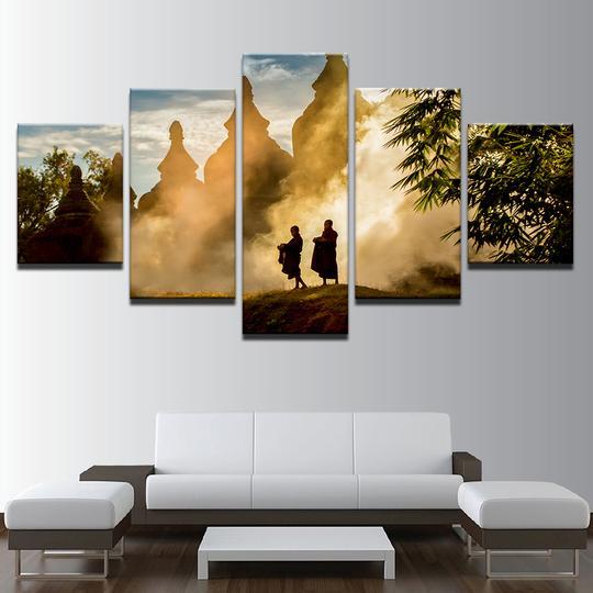 Buddhist Monks – Religion Canvas Wall Art