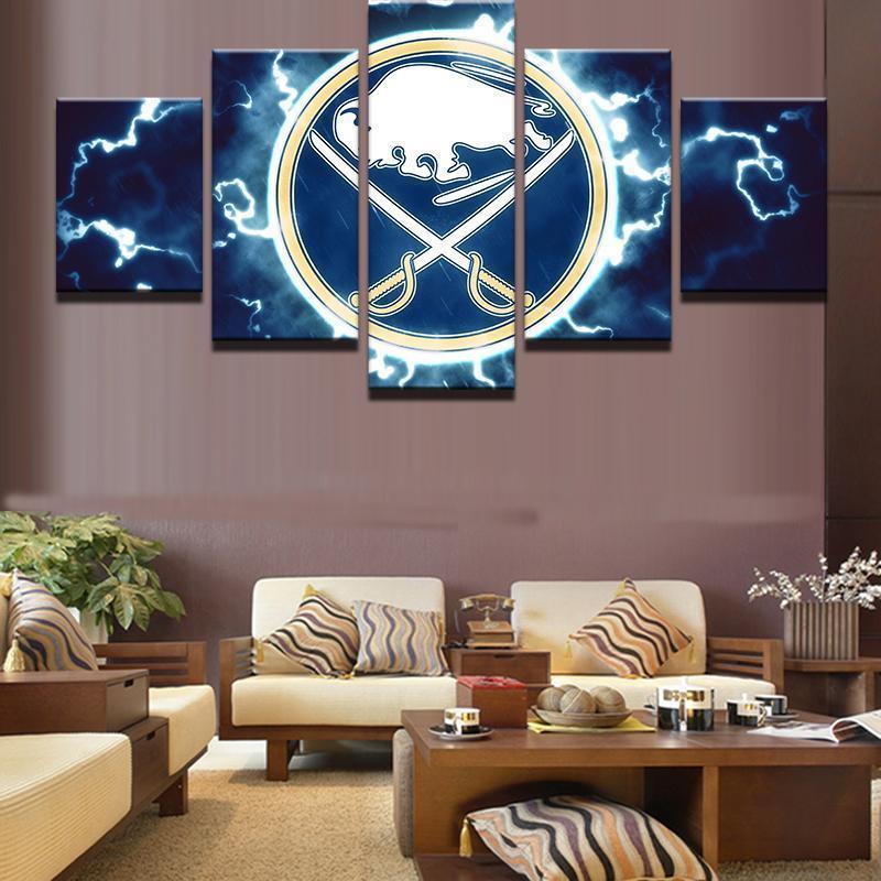 Buffalo Sabres Ice Hockey Logo Sport – Canvas Wall Art