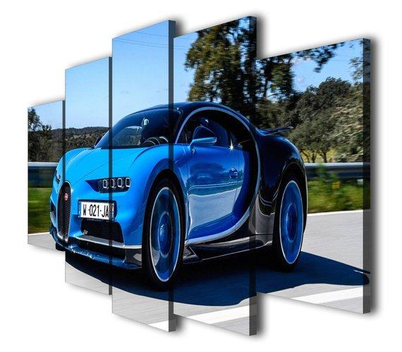 Bugatti Chiron Racing Car – Automative Canvas Wall Art