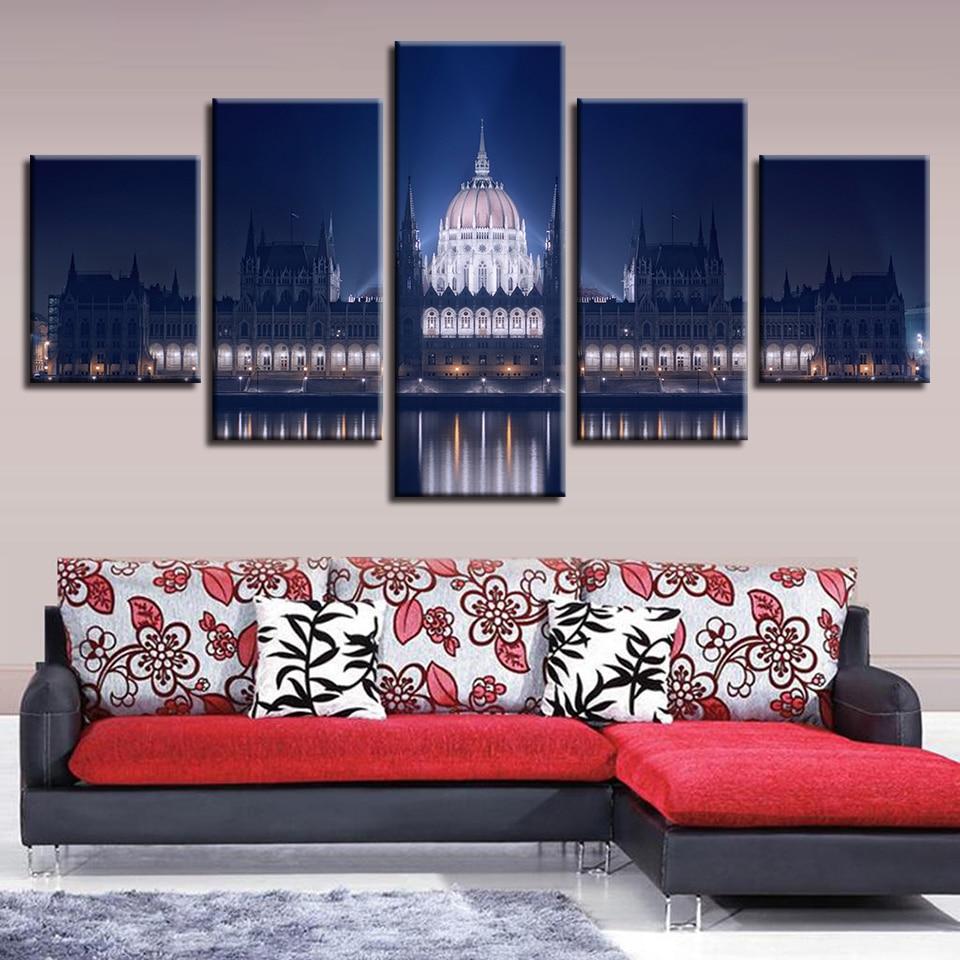 Building Night – Nature Canvas Wall Art