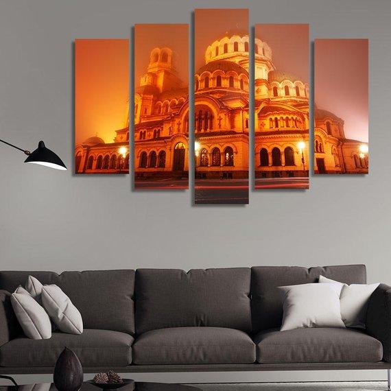 Bulgarian Cathedral Aleksander Nevski – Nature Canvas Wall Art