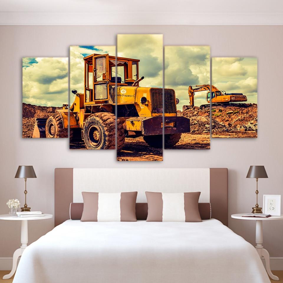 Bulldozer – Automative Canvas Wall Art