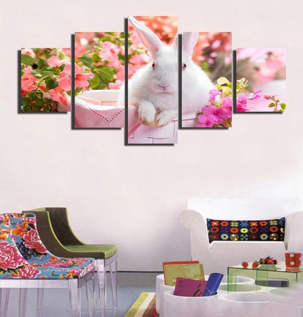 Bunny Rabbit Easter – Animal Canvas Wall Art