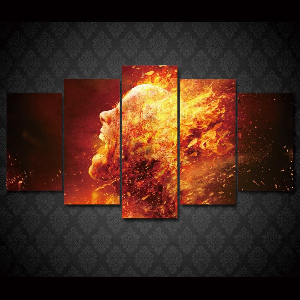 Burning Man – Abstract Canvas Wall Art