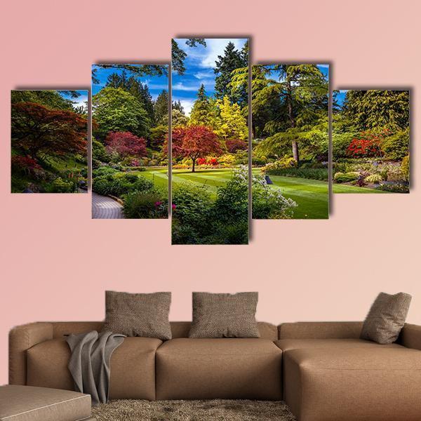 Butchart Gardens In Victoria – Nature Canvas Wall Art