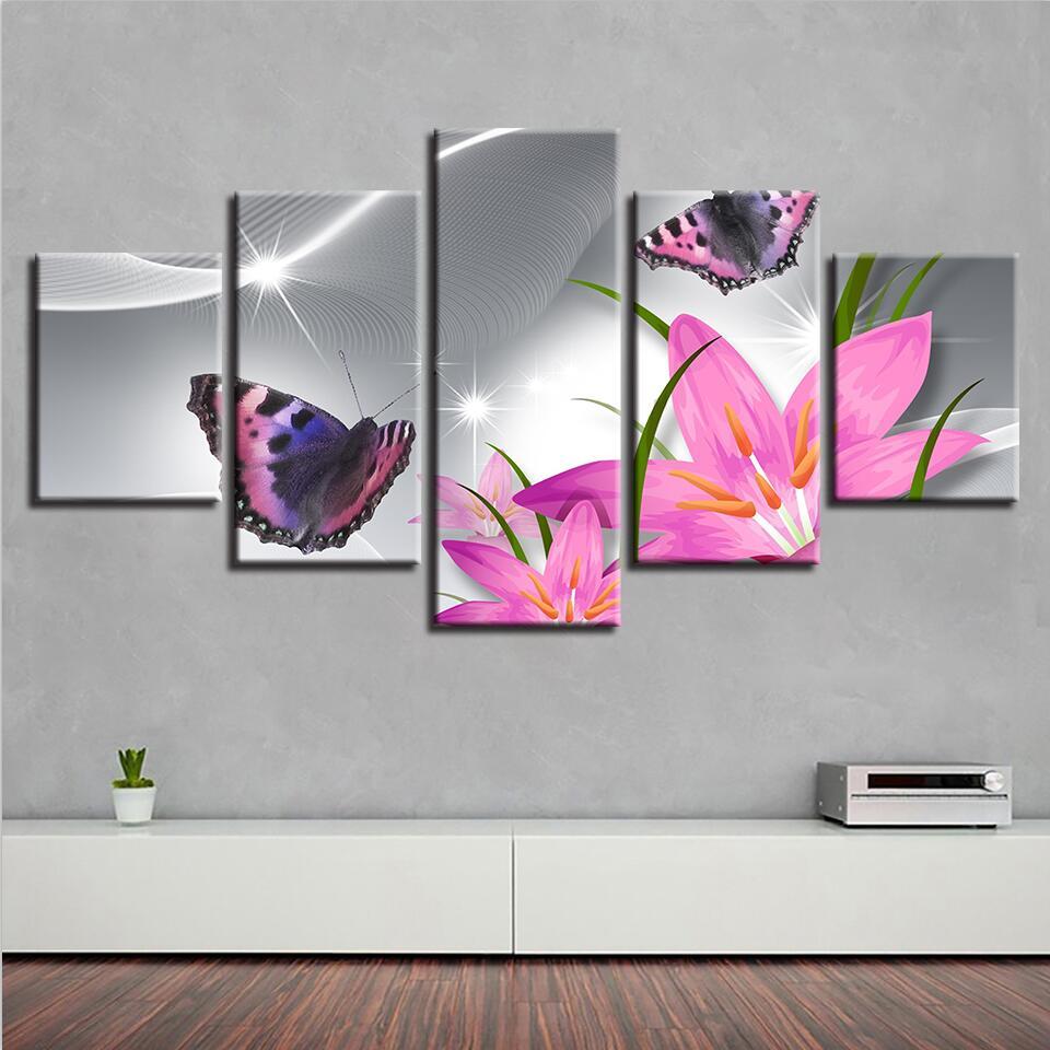 Butterfly Flower 10 – Nature Canvas Wall Art