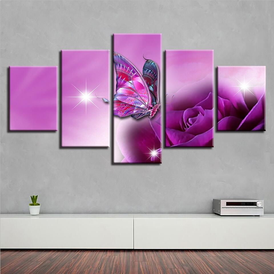 Butterfly Flower 11 – Nature Canvas Wall Art