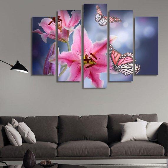 Butterfly With Butterfly – Nature Canvas Wall Art