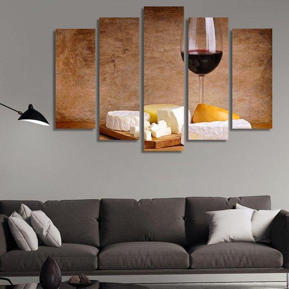 Cake And Wine – Wine Canvas Wall Art