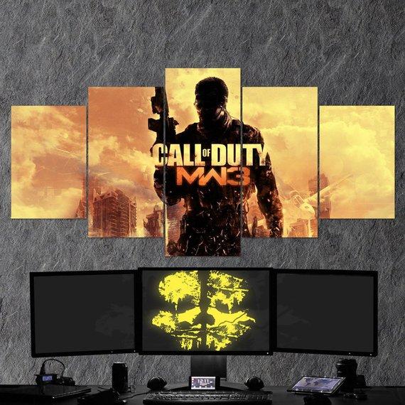 Call Of Duty Modern Warfare Gaming Canvas Wall Art