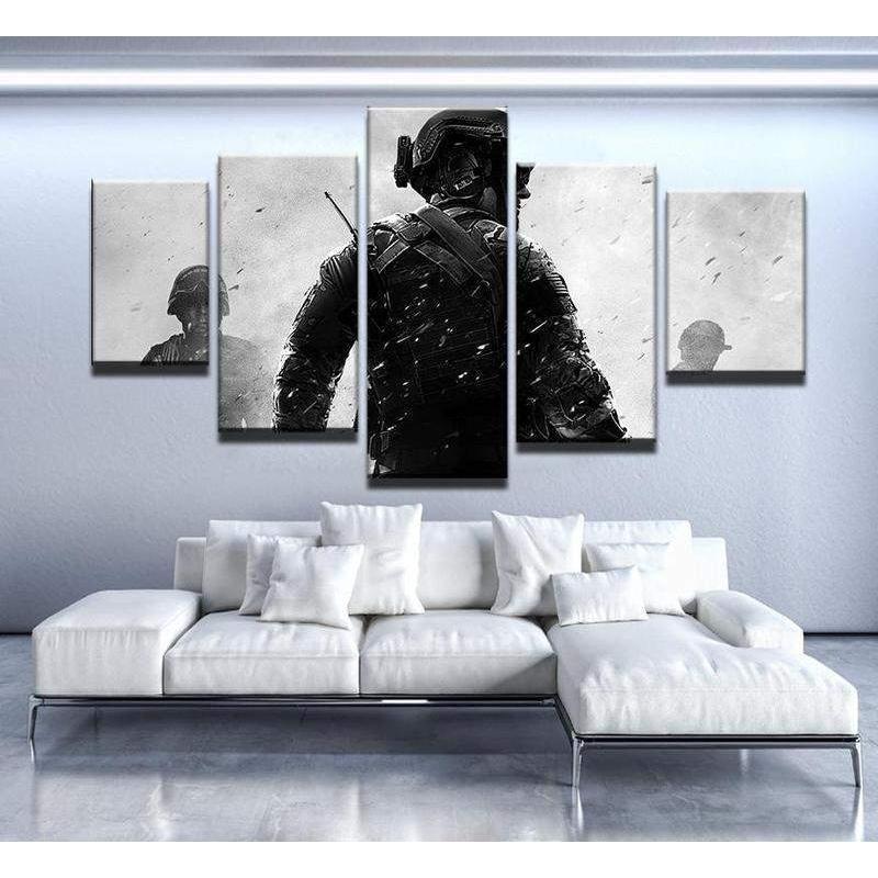 Call Of Duty Modern Warfare 3 Soldiers Gaming Canvas Wall Art