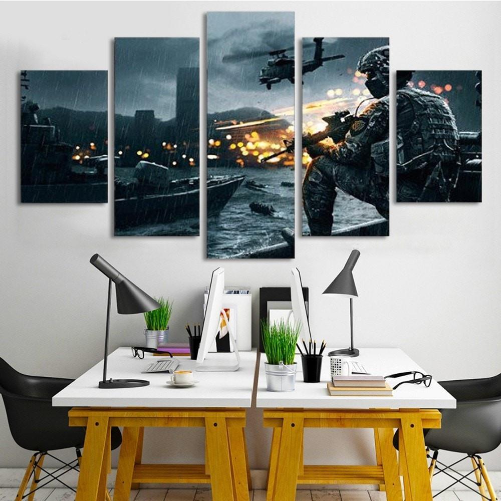 Call Of Duty : Modern Warfare Gaming Canvas Wall Art