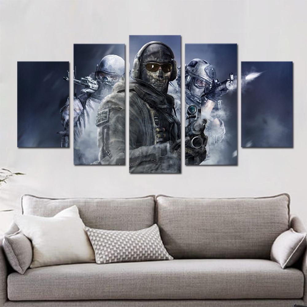 Call Of Duty Three Soldiers Gaming – Canvas Wall Art