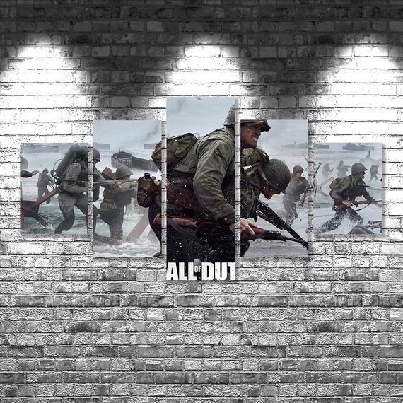 Call Of Duty Wwii – Gaming Canvas Wall Art