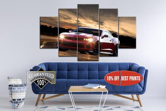 Camaro Muscle Car Sports – Automative Canvas Wall Art